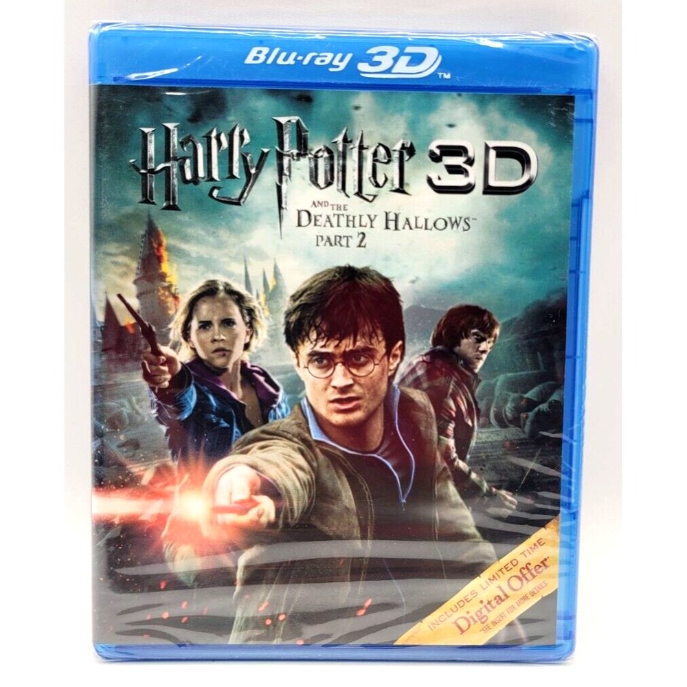 Harry Potter and the Deathly Hallows Part 2 (3D Blu Ray Blu Ray ) FACTORY SEALED